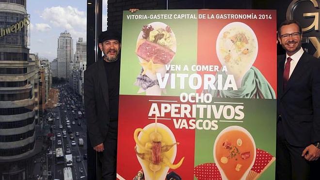 Ocho aperitivos vascos para promocionar Vitoria