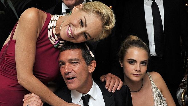 Sharon Stone desmiente su "affaire" con Banderas