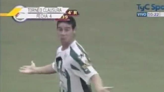 James Rodríguez ya marcaba golazos en Argentina