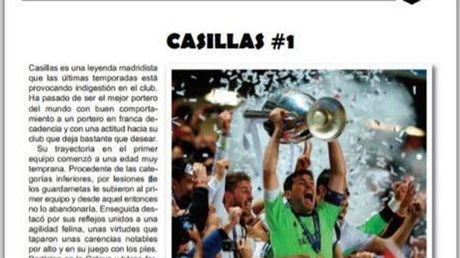 Arbeloa 'retuitea' una guía del Madrid que acusa a Casillas de ser un cáncer