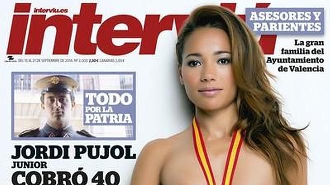 'Interviú' desnuda a la atleta española Jadilla Ramouhni