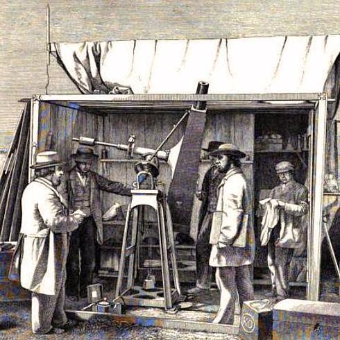 Ramón y Cajal, De la Rue y el histórico eclipse de 1860 visto desde Álava