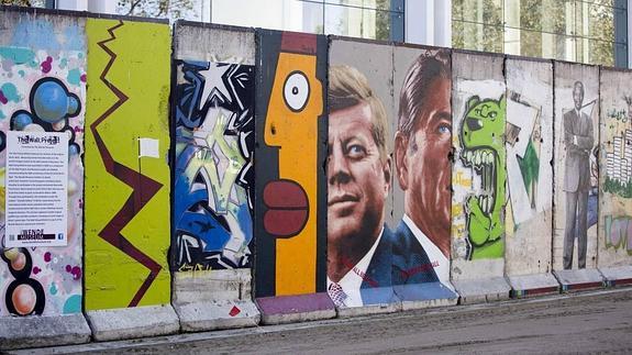 Lo que queda del Muro de Berlín 25 años después