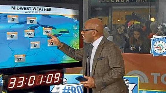 El meteorólogo que estuvo 34 horas en directo