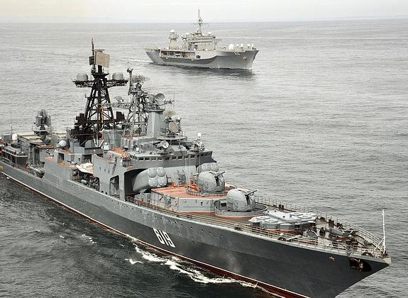 Buques militares rusos entran en el Golfo de Vizcaya