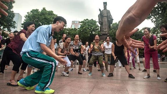 Charlie entrena duro cada mañana