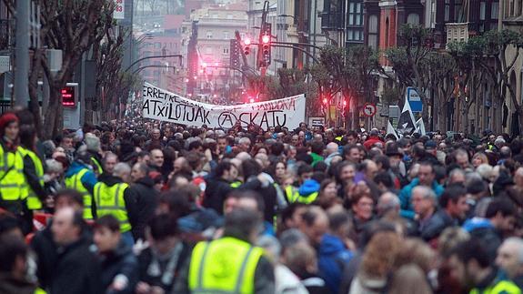 75.000 personas se manifiestan en Bilbao por el fin de la dispersión