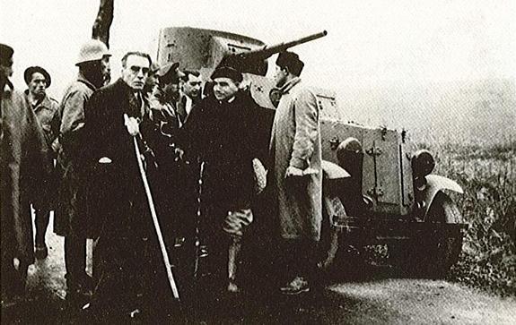 Blindados rusos contra Legutiano