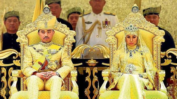 Brunei se tiñe de oro para su boda real
