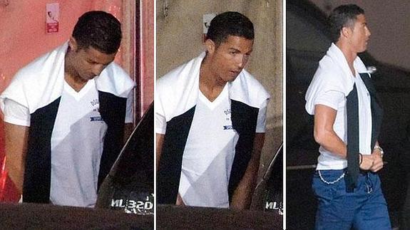 Ronaldo hace pis en la calle