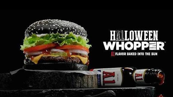 Burger King lanza este martes su hamburgesa negra especial