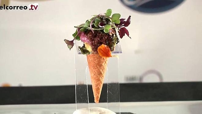 Así se hace bocado ganador del campeonato de pintxos de Álava 2015