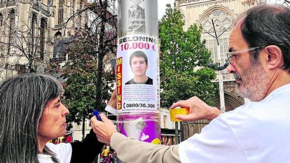 Los allegados de Hodei vuelven a Amberes dos años después para impulsar su caso