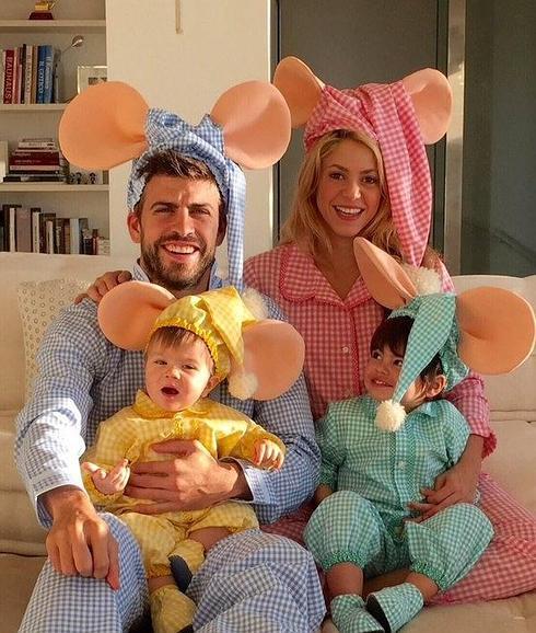 Shakira y Piqué, de familia Topo Gigio