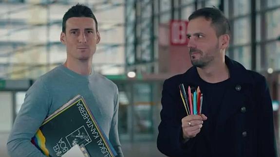 Kirmen Uribe, Aduriz eta Argiñano, Durangoko Azokako iragarkian