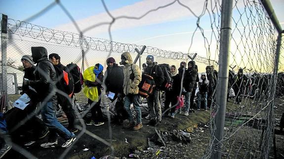 La llegada de refugiados se congela