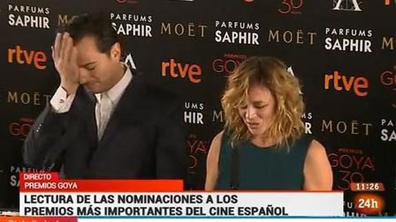 Asier Etxeandia se emociona al descubrir su nominación al Goya como mejor actor