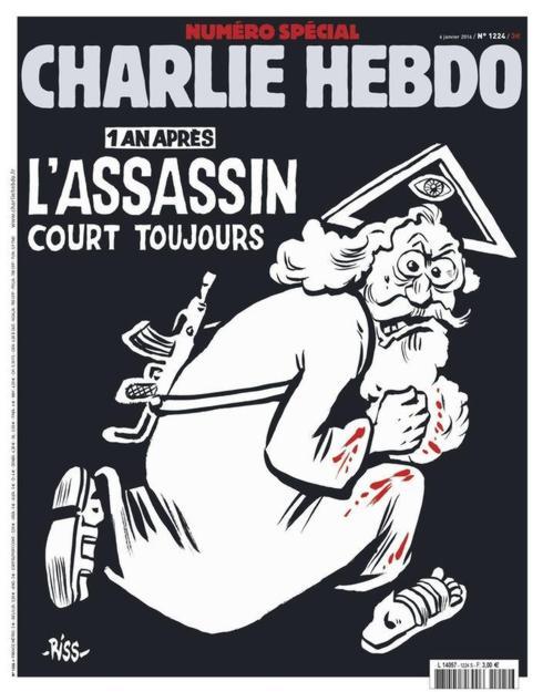 El Vaticano tacha de «penosa» la portada del dios asesino de 'Charlie Hebdo'