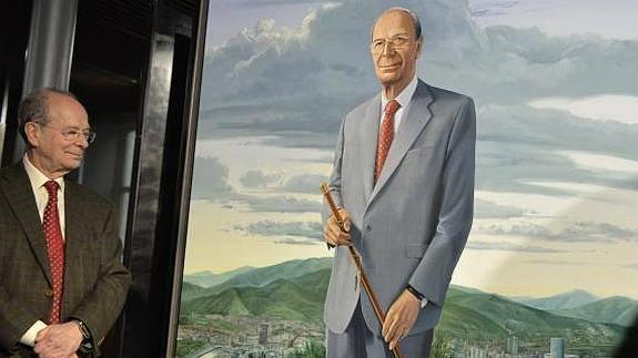 El retrato de Ibon Areso desde Artxanda ya figura en la Sala de Alcaldes