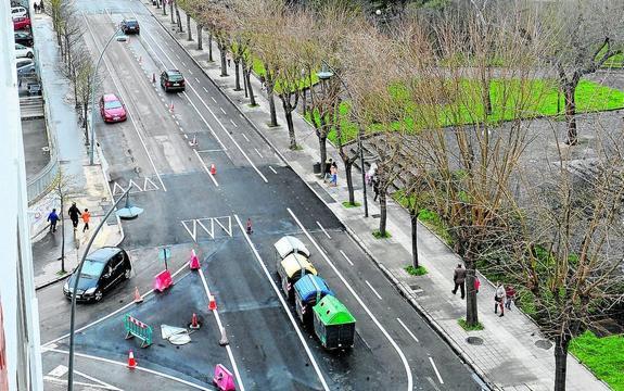 El polémico diseño para bicis se extiende a la calle San Viator