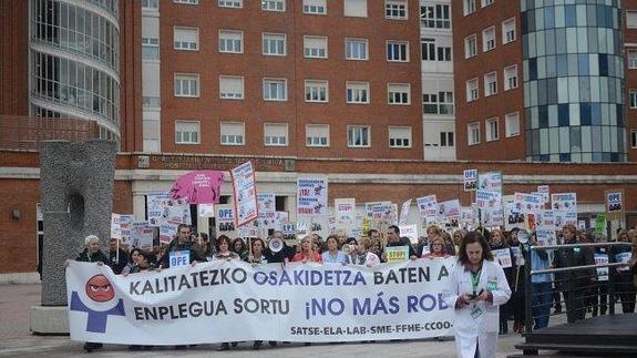 Los sindicatos ganan tres batallas judiciales a Osakidetza en dos semanas