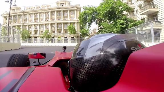Así es el circuito de Bakú desde dentro