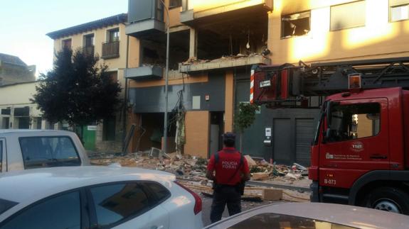 Un muerto en una explosión de gas en un edificio de Tudela