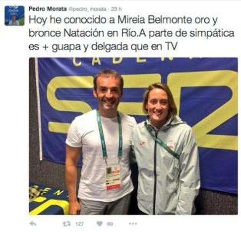 Un periodista enciende las redes sociales por un comentario sexista sobre Mireia Belmonte