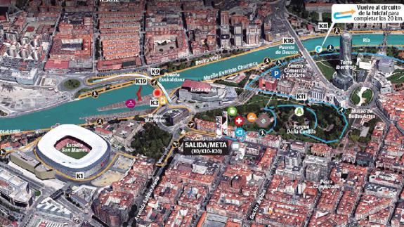 Bilbao, lista para la 20K