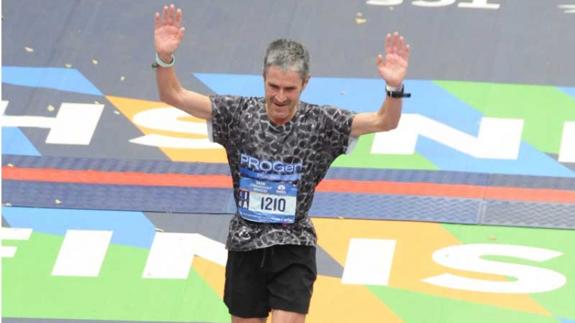 Martín Fiz logra en el maratón de Berlín su cuarta victoria en categoría senior