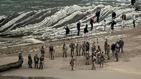 'Juego de Tronos': Jon Nieve y Tyrion, protagonistas en la playa de Zumaia