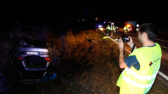 Fallece un varón en un choque frontal entre dos vehículos entre Lantarón y Miranda de Ebro