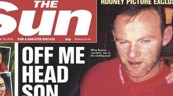 Pillan a Rooney borracho tras colarse en una boda