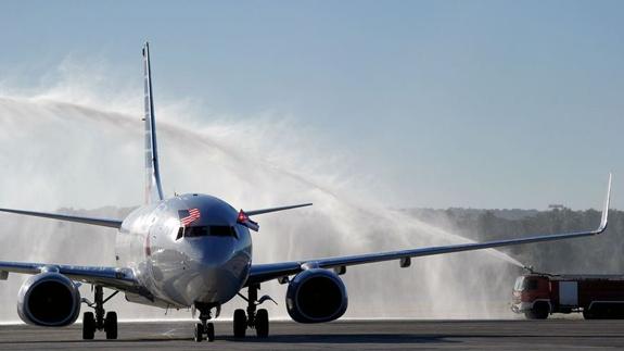 El primer vuelo de EE UU a La Habana en 50 años