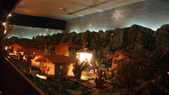 Un belén muy autóctono y solidario