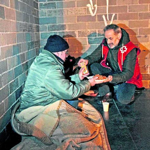 Calor humano para la noche más fría