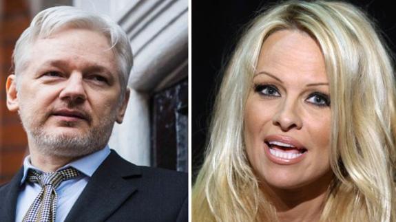 Julian Assange, la «persona favorita» de Pamela Anderson