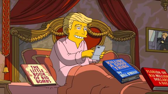 Los Simpson parodian a Trump por sus 100 días en la Casa Blanca