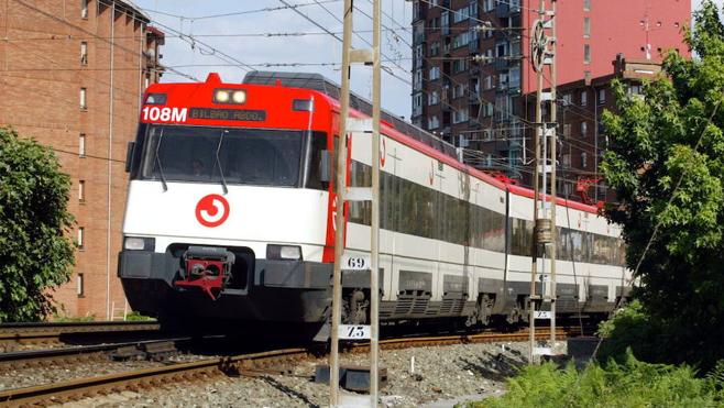 El tren supera en Basauri el nivel de ruido recomendado hasta en un 38%