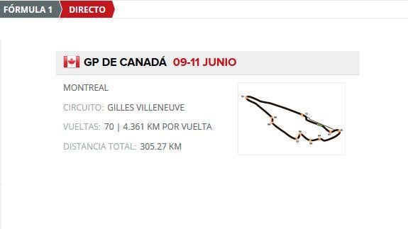 GP F1 Canadá 2017 directo: horarios y clasificaciones de entrenamientos en Montreal online