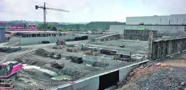 La obra del parque comercial de Berango encara su recta final