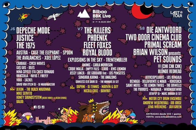 Cartel del BBK Live 2017